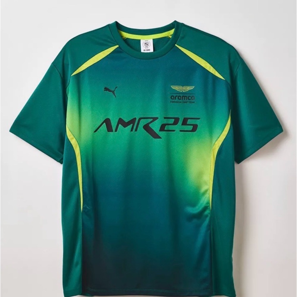 PUMA X Ashton Martin Formula 1 Aramco AMR 25 Shirt Jersey Men’s XXL NWT